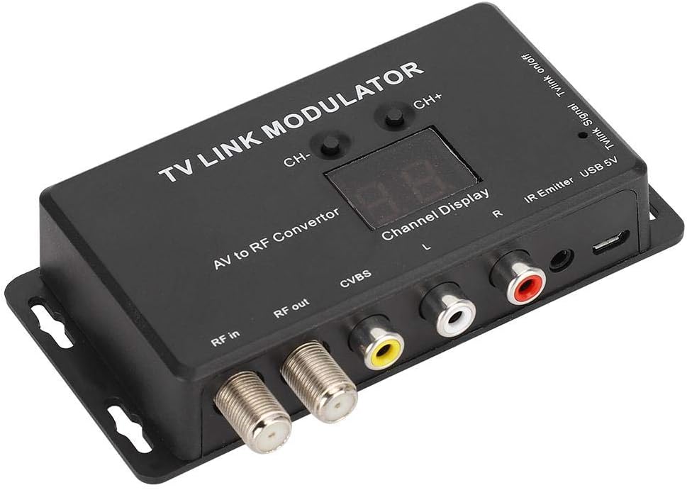 UHF Modulator AV to RF Converter with Channel Display I2055