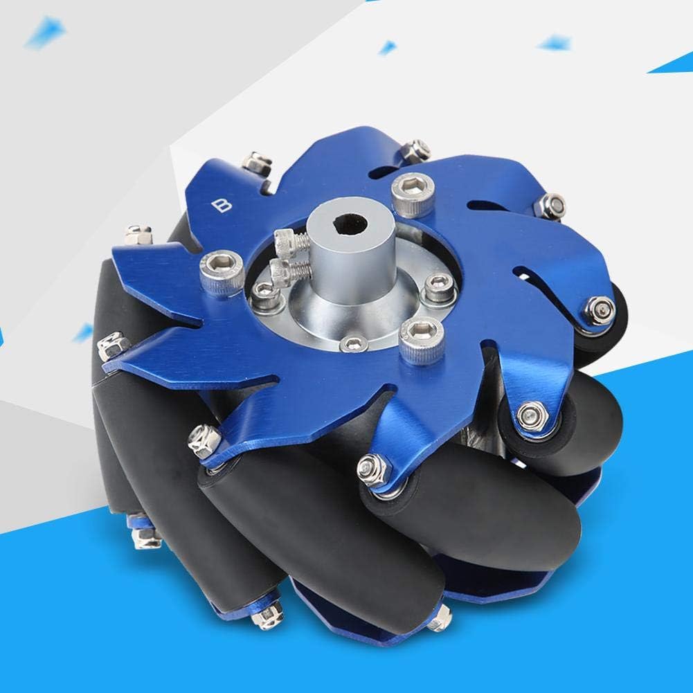 4in Mecanum Wheel Left Aluminum TPU Rubber Rollers A644