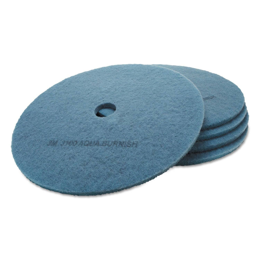 27x22 Aqua Floor Burnishing Pads 5/Carton K52912