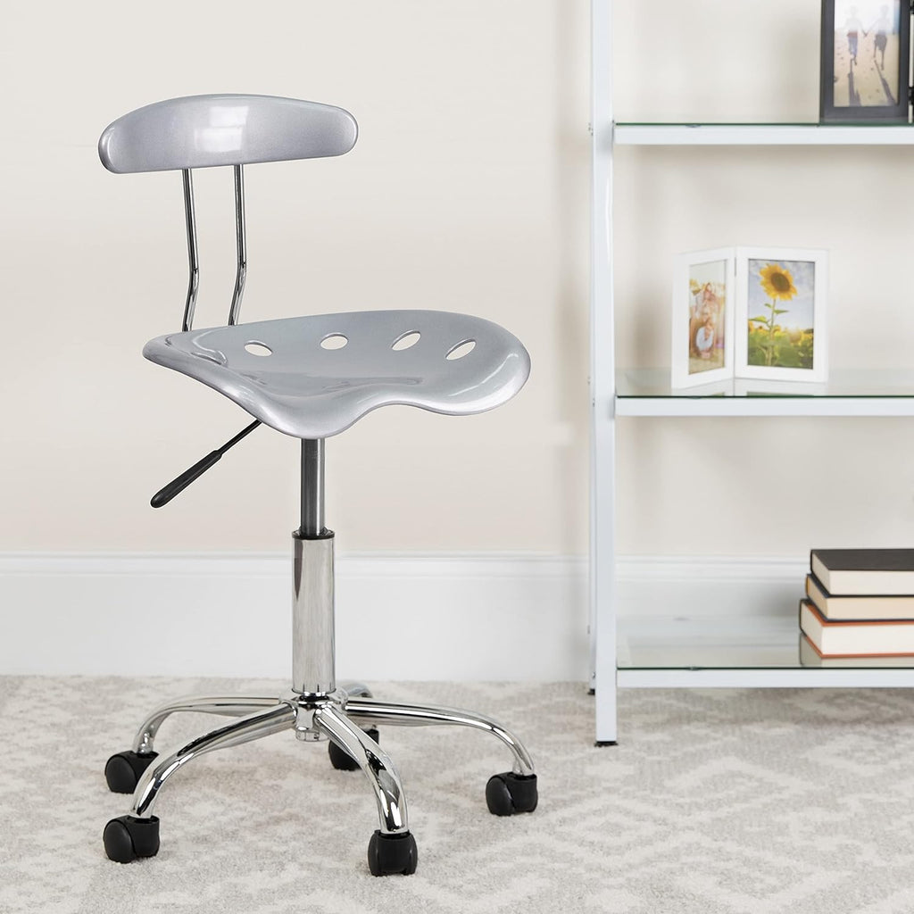 Adjustable Swivel Chair Bright Blue R5829