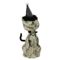 Newspaper Decoupage Halloween Kitty Cat Table Decor L914