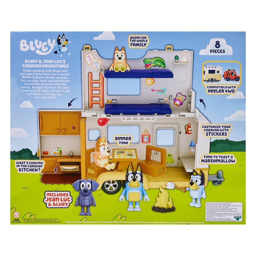 Bluey & Jean Luc Caravan Adventures Playset T21632