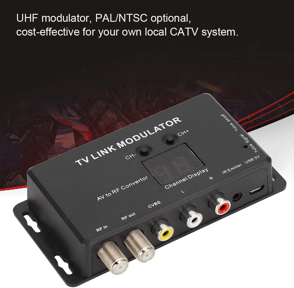 UHF Modulator AV to RF Converter with Channel Display I2055