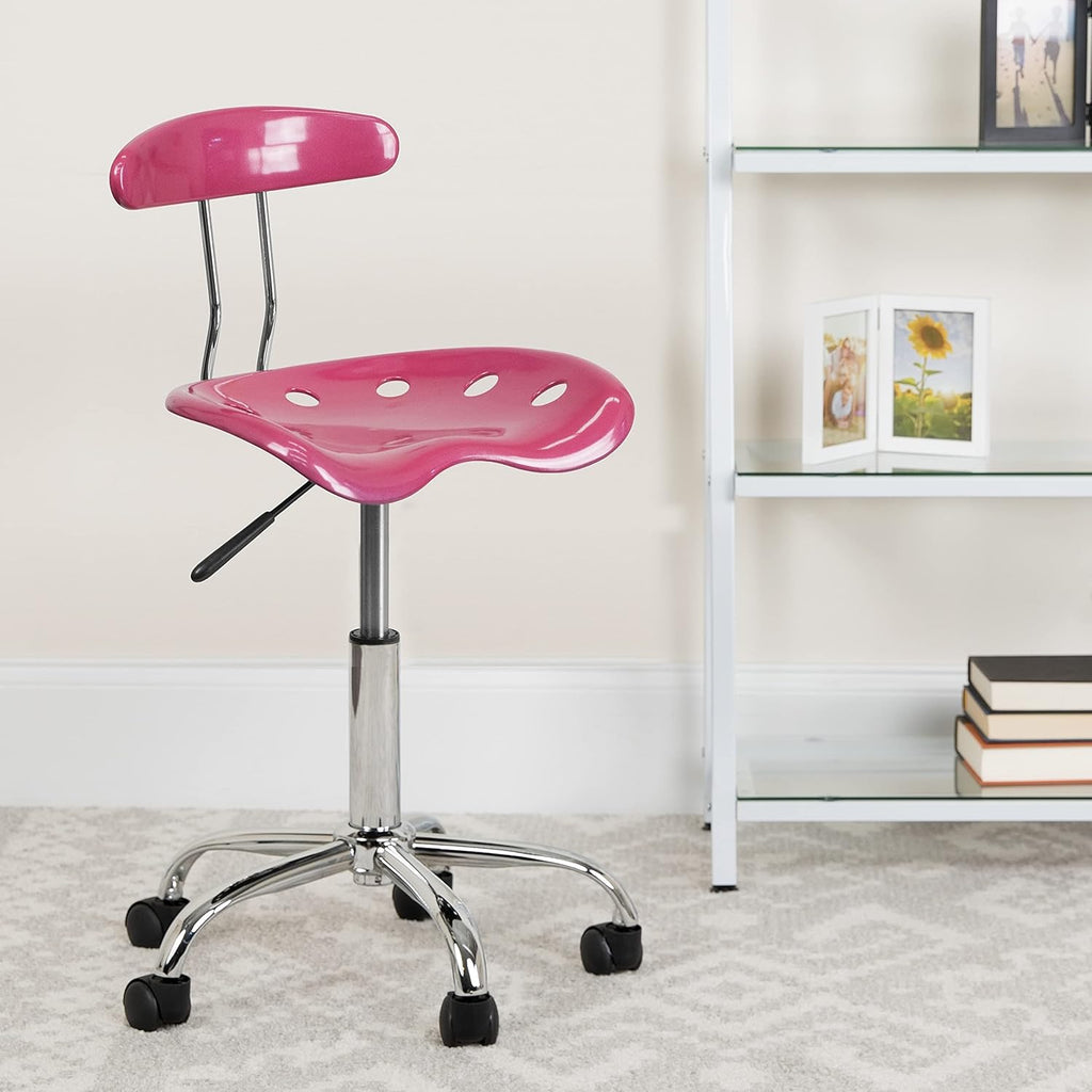 Adjustable Swivel Chair Bright Blue R5829