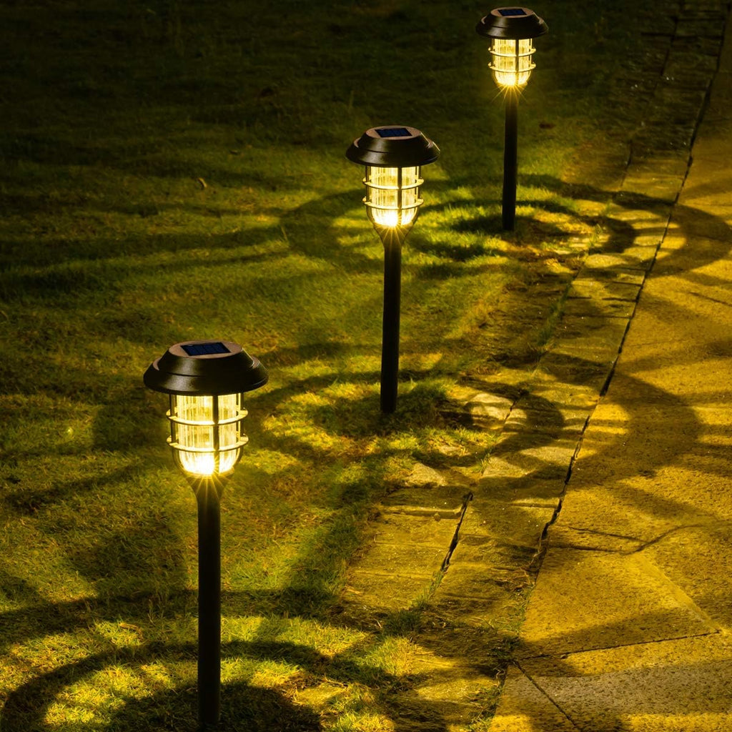 8 Pack Warm White Waterproof Solar Landscape Lights Y133017