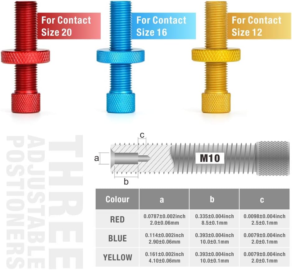 Deutsch Solid Contacts Crimping Tool AWG 26-12 Pack of 2 U1615