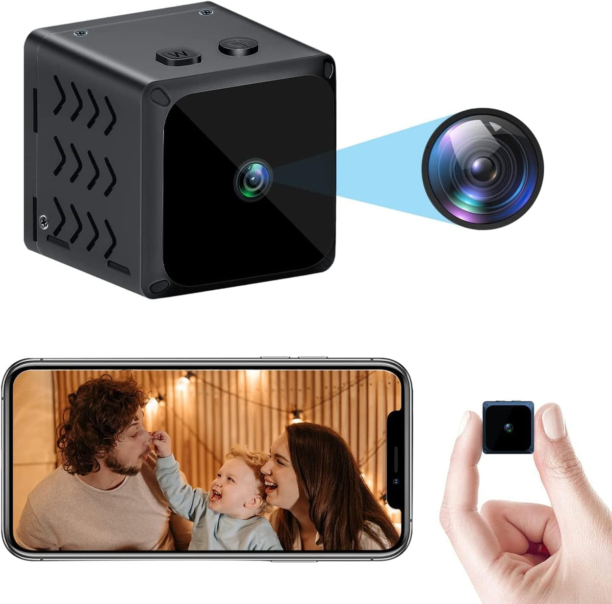 Wireless WiFi HD Video Audio Mini Surveillance Camera N37323