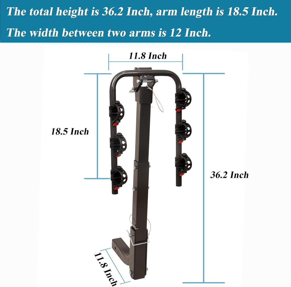 Bikes Hitch Rack 3-Bikes U525