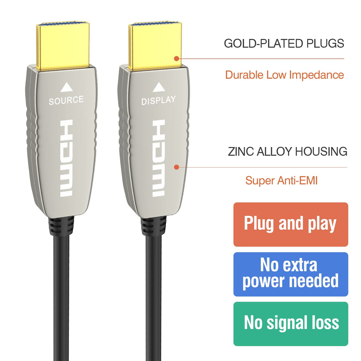 4K60HZ 33 feet Fiber HDMI Cable R109655