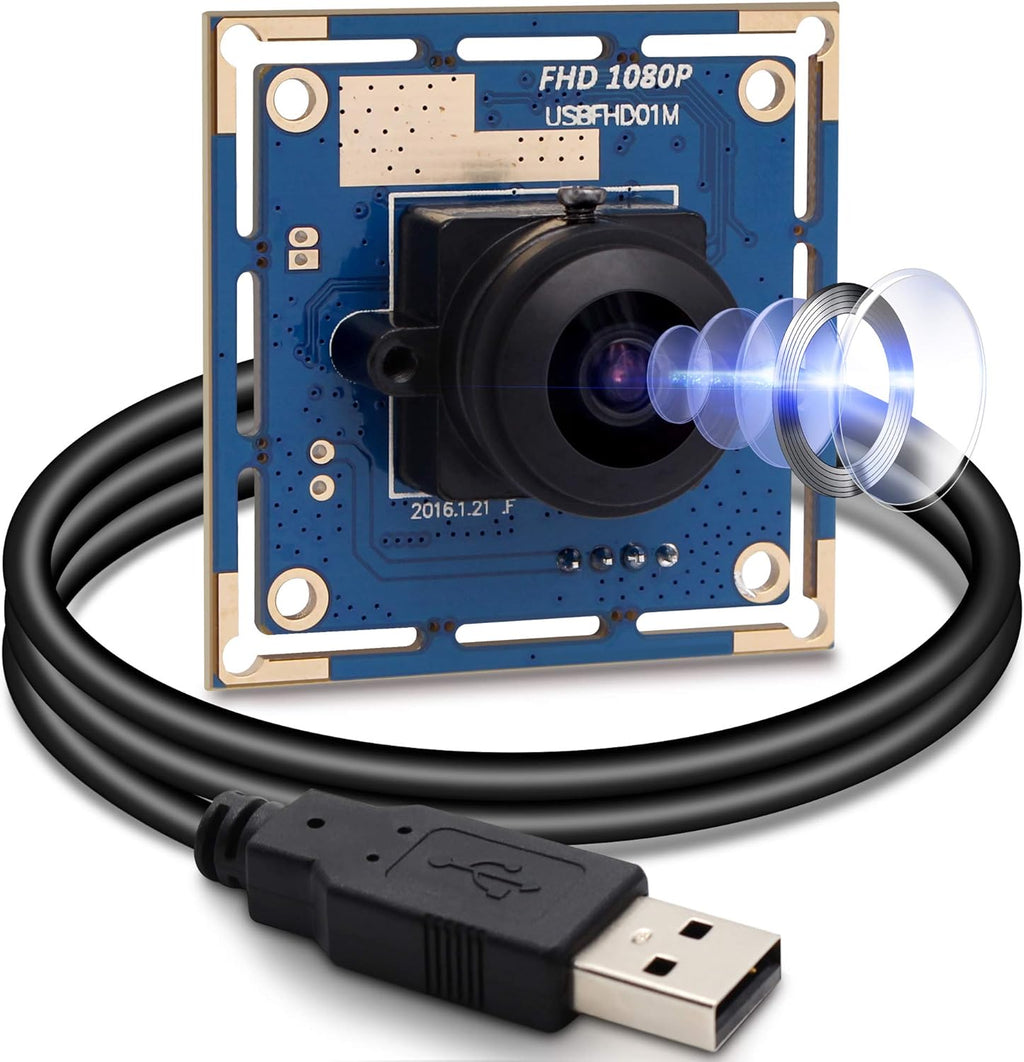 1080P Full HD USB Camera Module 2 Megapixel CMOS Board with 2.1mm Lens D78088