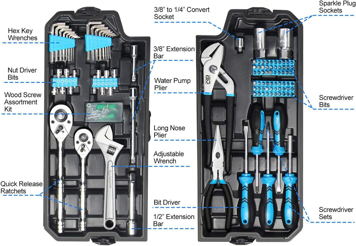 228-Piece Mechanics Tool Set with Storage Case U65705