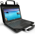 13-14 inch Chromebook Case with Carrying Handle Shoulder Strap Black R650797