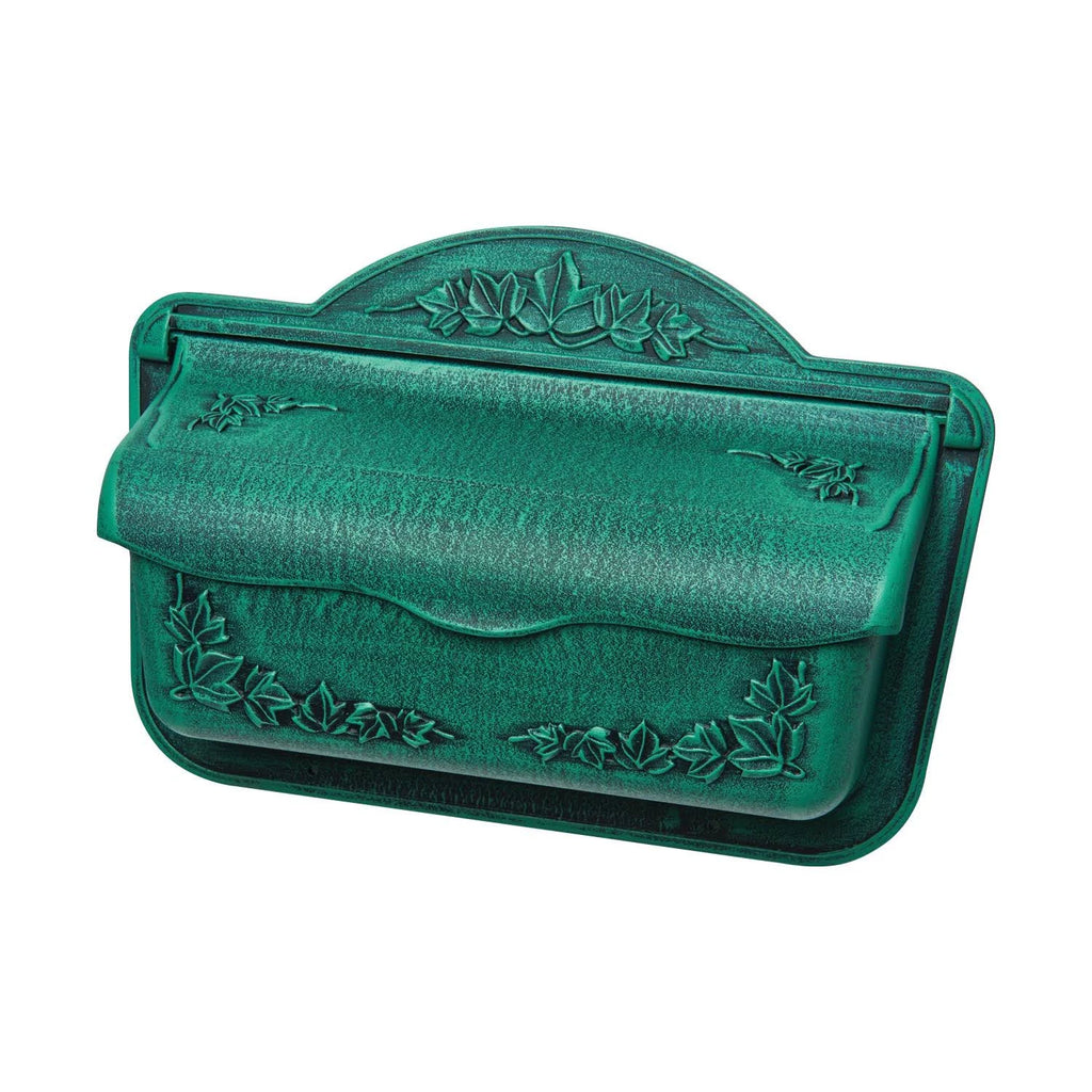 Cast Aluminum Verde Green Wall-Mount Mailbox E623