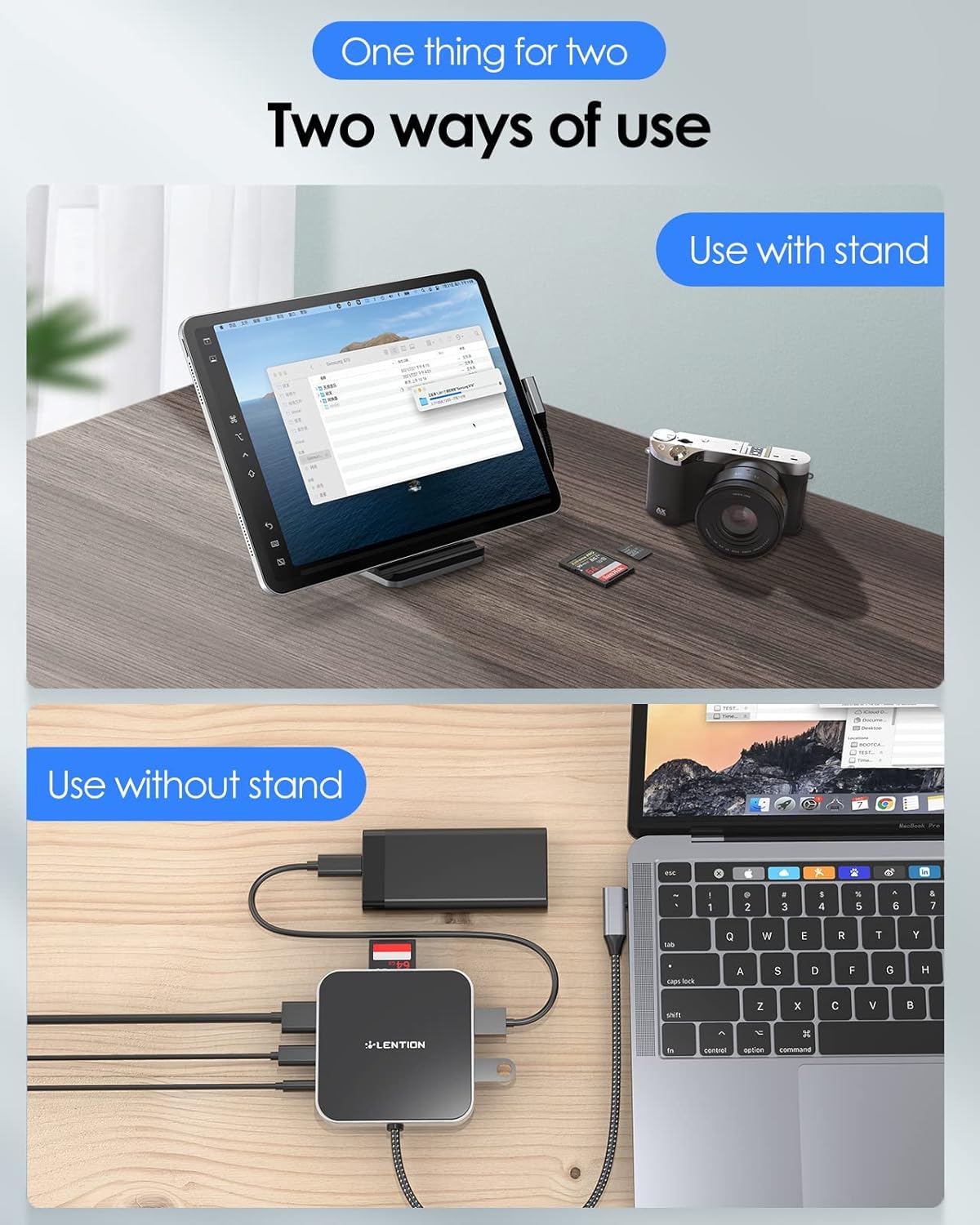 USB C Hub with 4K HDMI, SD Card Reader, USB 3.0 & 60W PD, Black A581