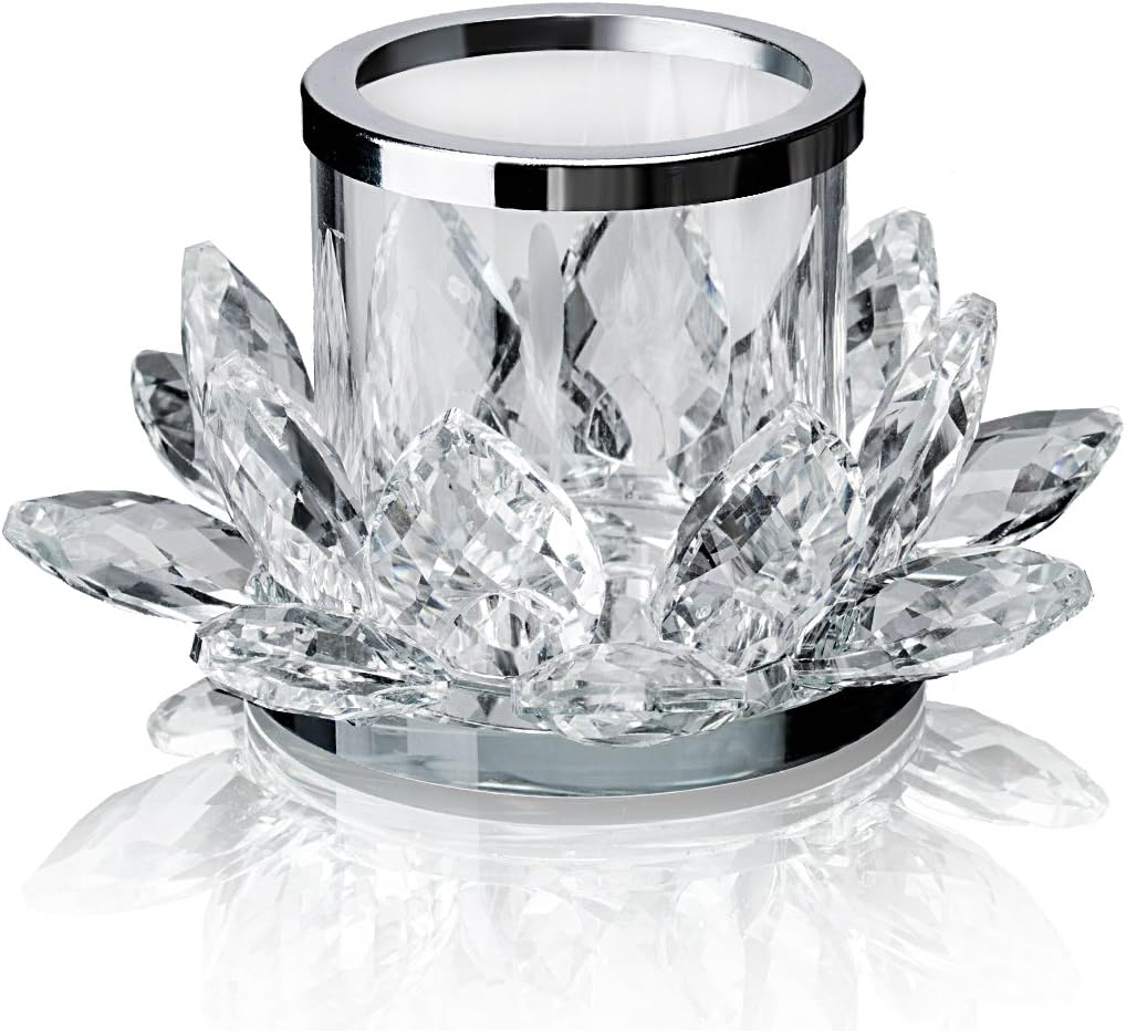 Set of 2 Crystal Candle Holders Z73610