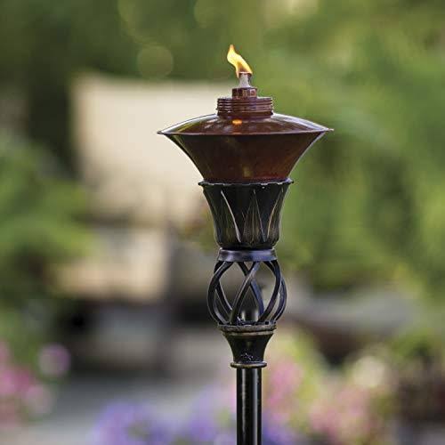 Brushed Copper Metal Torch R373