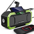 Emergency NOAA Weather Alert Radio with Bluetooth Speaker, IPX5 Waterproof Hand Crank Solar, 5000mAh Battery Backup AM FM, Flashlight, SOS, USB Phone Charger S95947