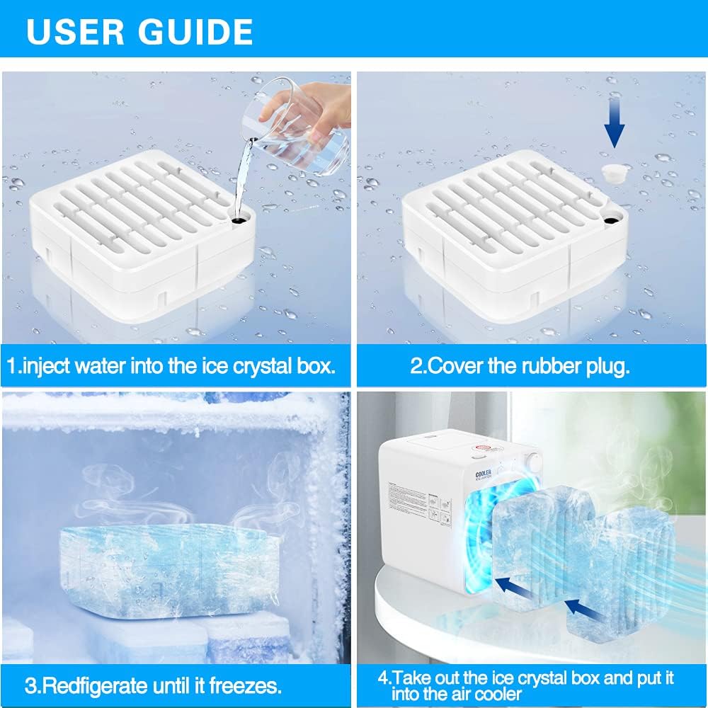 Portable USB Rechargeable Evaporative Air Cooler Fan T793