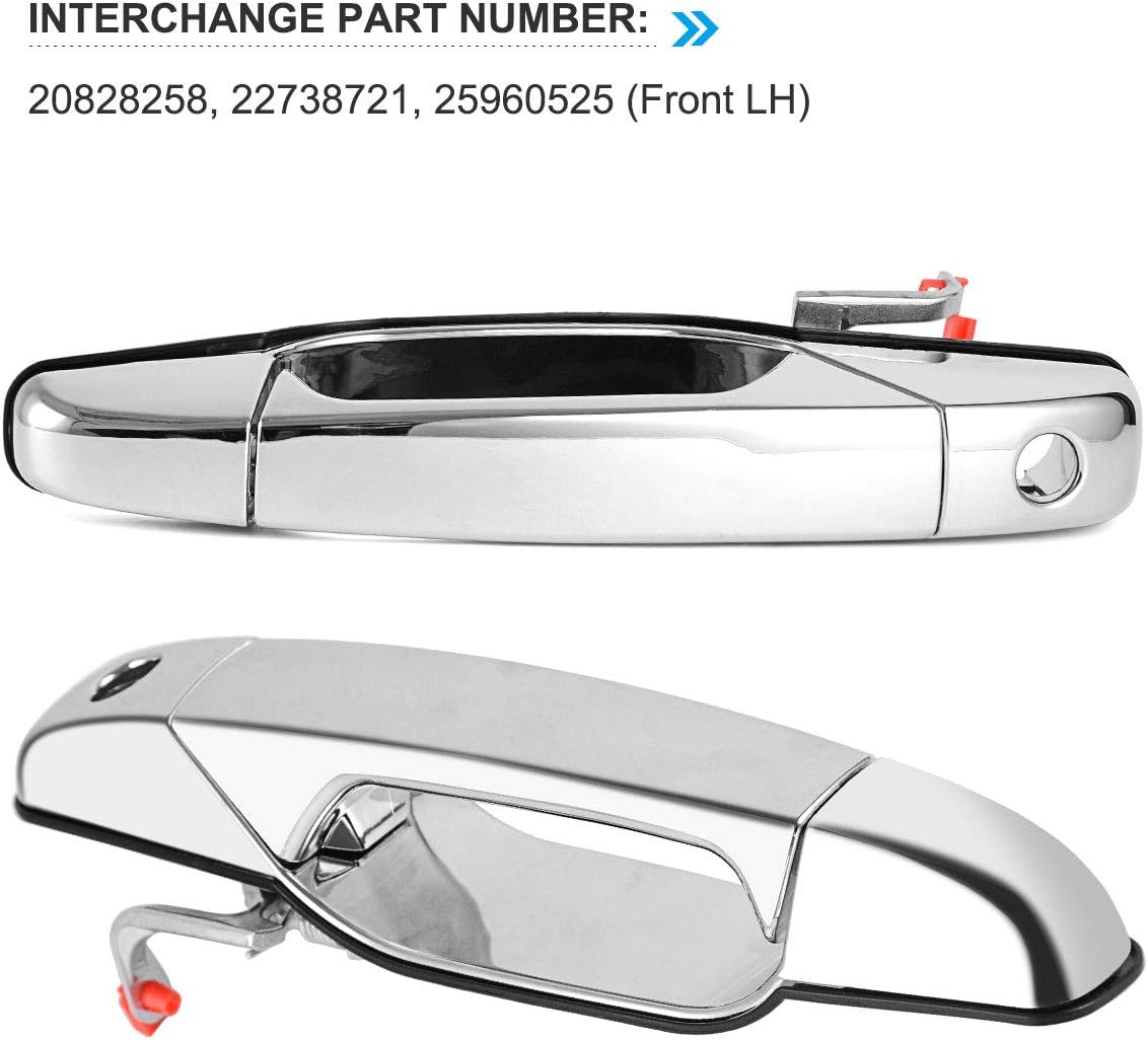 Door Handles 4 PCS Front Rear Driver & Passenger Side O208