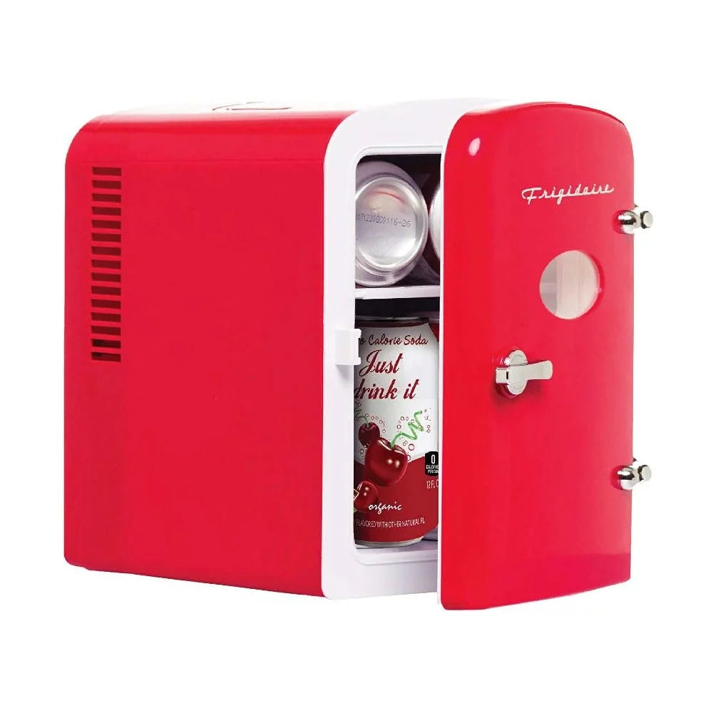 Red 6 Can Mini Beverage Refrigerator Q68992
