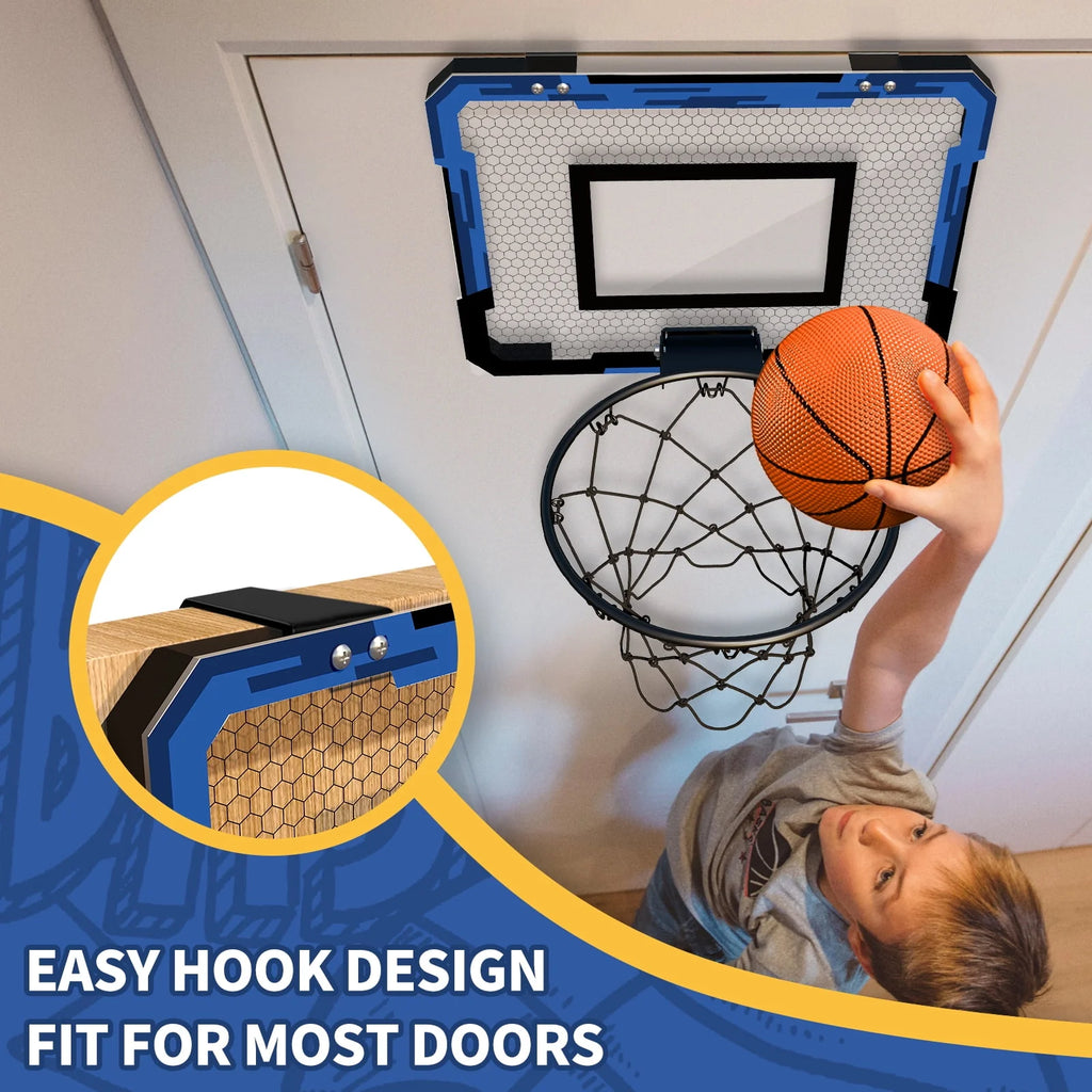 Mini Basketball Hoop with Electronic Scorer and Breakaway Rim Y464247