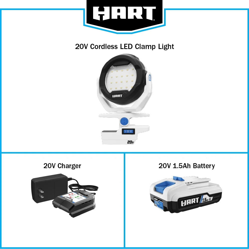 20-Volt LED Clamping Light Kit J917078