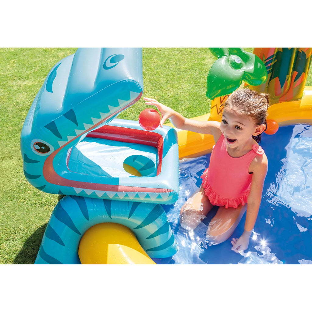 Inflatable Kids Dinosaur Play Center Water Pool with Slide M3249