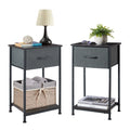 Small Nightstand with Drawer and Storage Shelf T459255