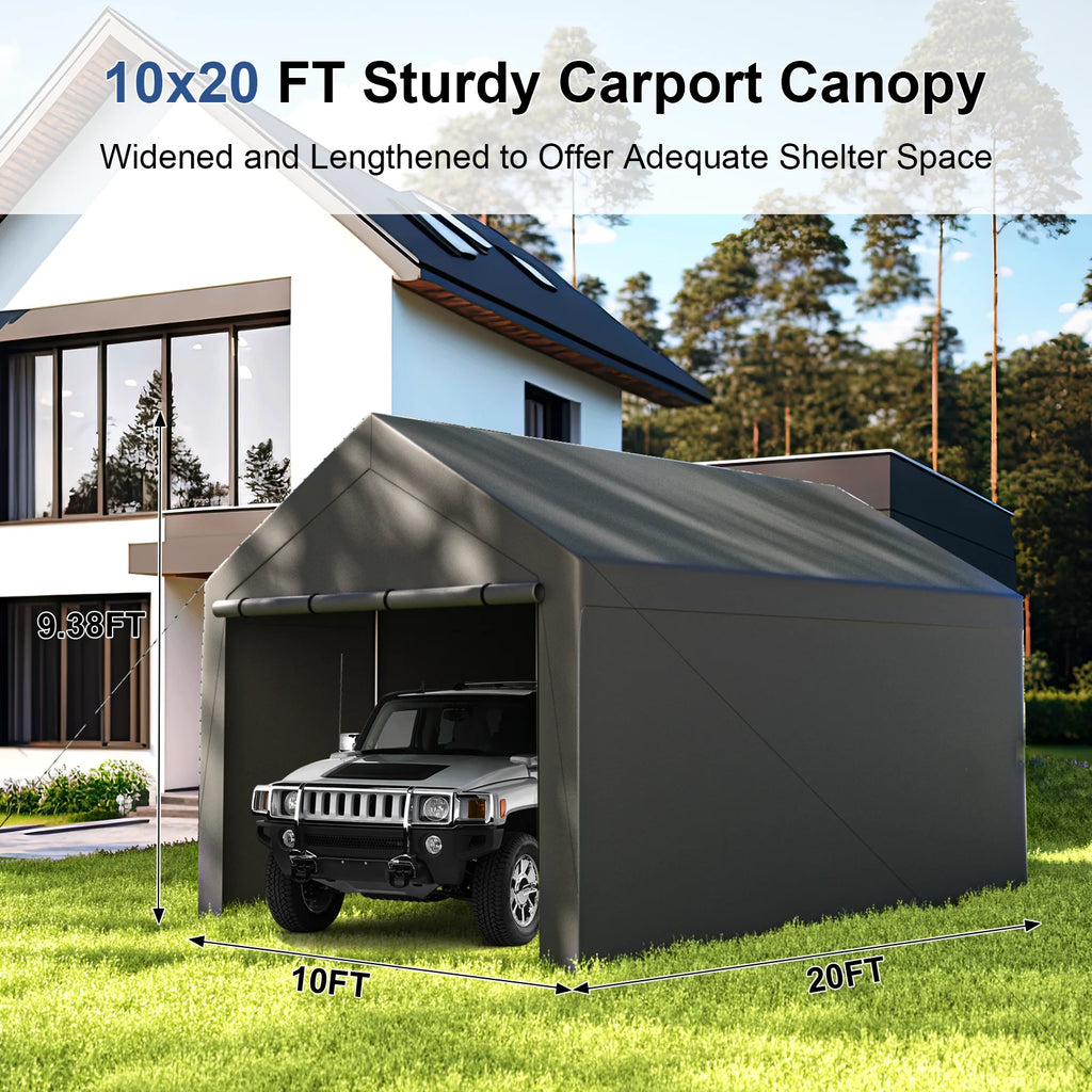 10 x 20 ft Outdoor Canopy Carport H42376