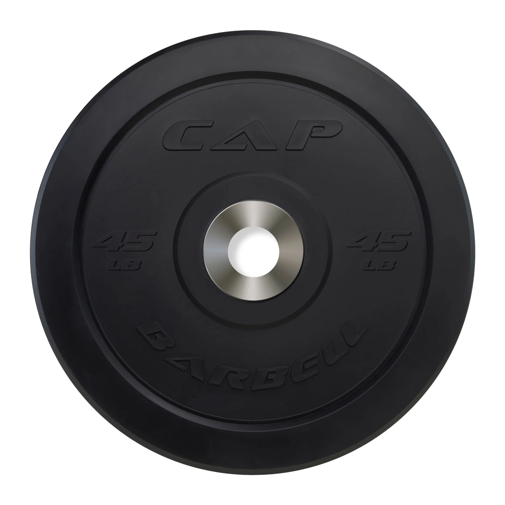 25 lb Black Olympic Bumper Plate W758