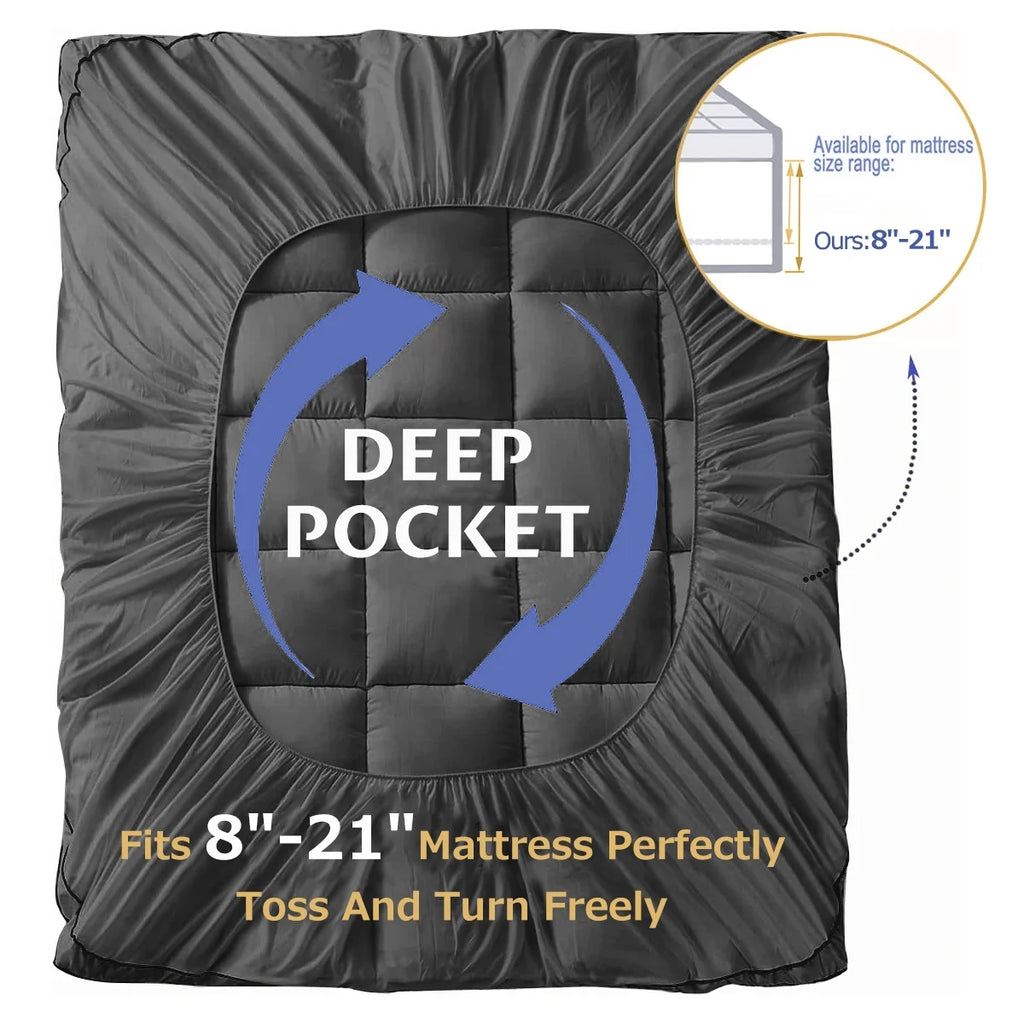 Queen Mattress Topper with Deep Pocket L828