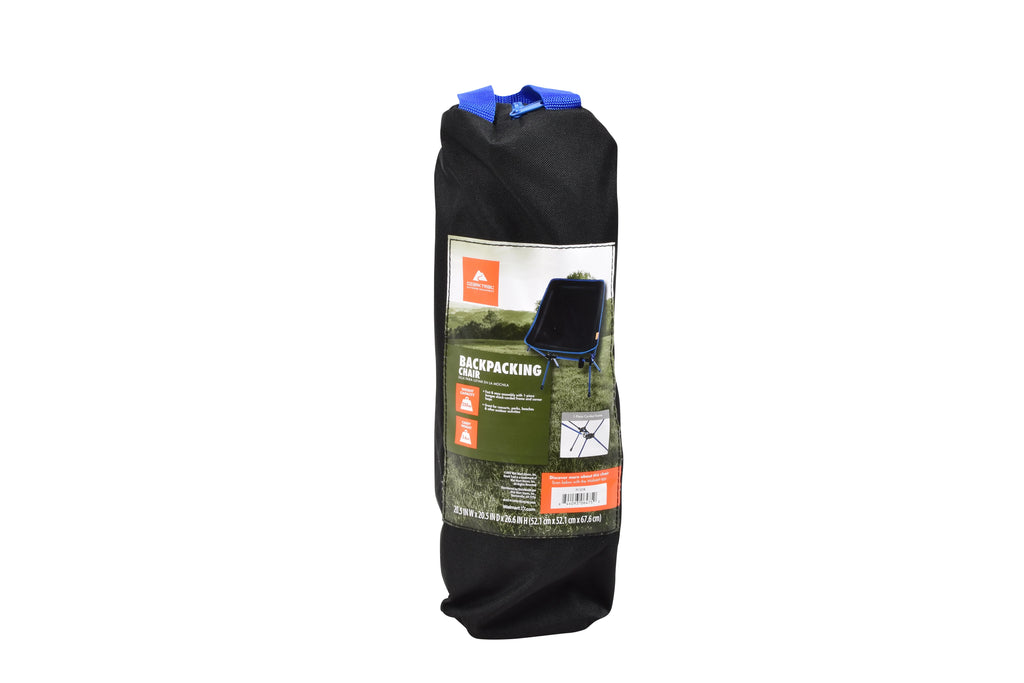 Black Backpacking Camping Chair Y81780