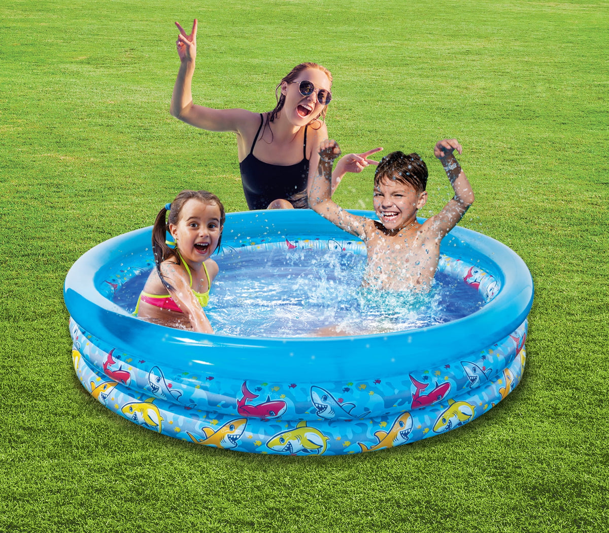 Blue 3 Ring Shark Pool G6904