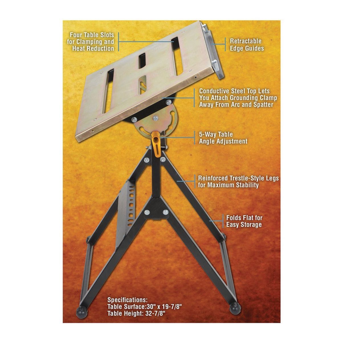 Adjustable Steel Welding Table K8388