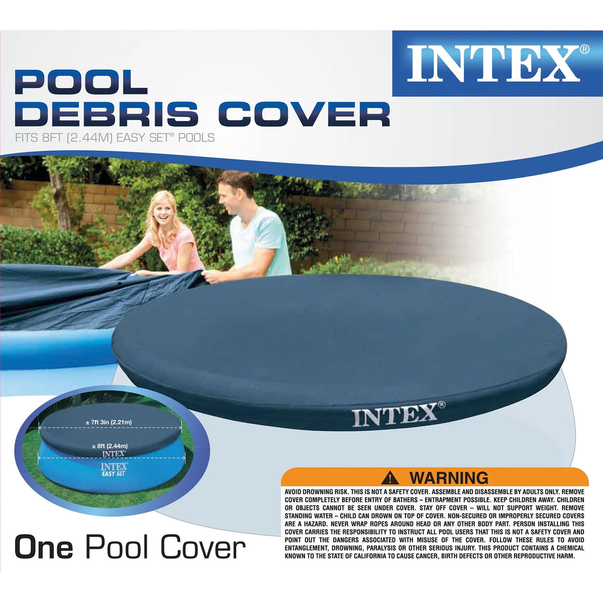 Inflatable Round Swimming Pool with Cover G32119