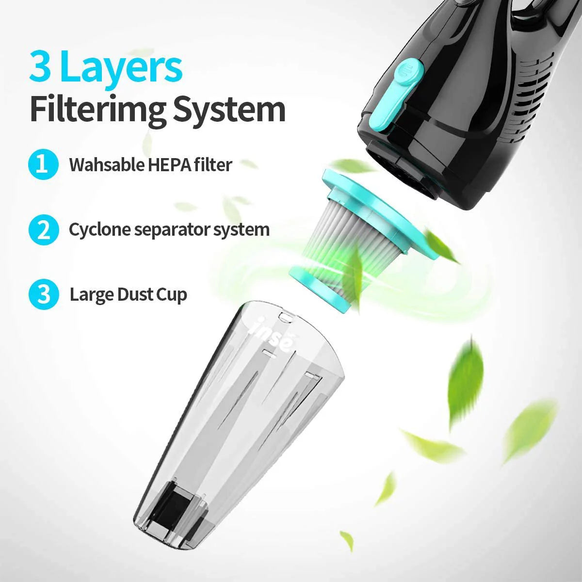 Corded 2 in 1 Bagless Lightweight Stick Vacuum Cleaner W723075