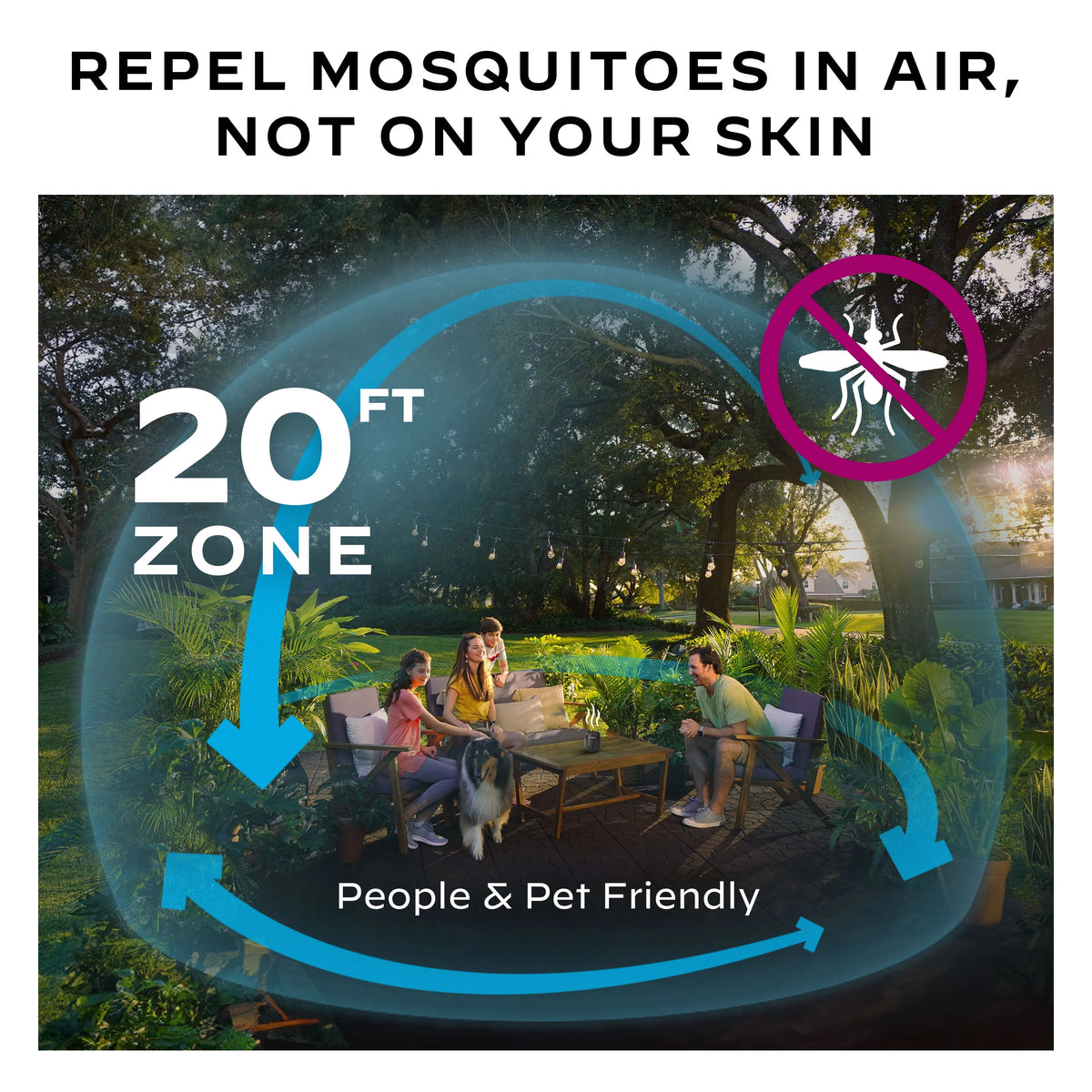Rechargeable Mosquito Repellent with 12-Hour Refill D43354