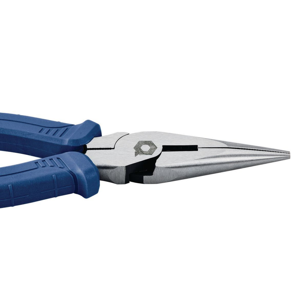 8 in. Long-Nose Pliers with Comfort Grip K86631