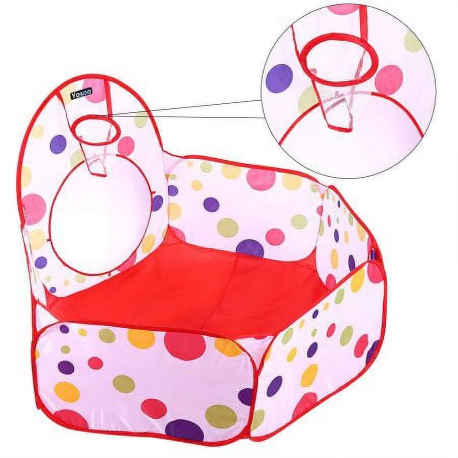 Kids Play Tent with Tunnel and Ball Pit D488907
