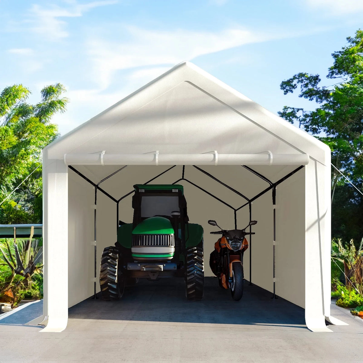 10 x 20 ft Outdoor Canopy Carport H42376