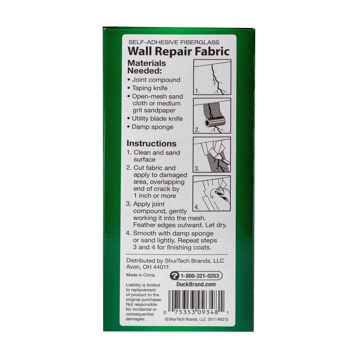 White Wall Repair Fabric Patch P8234