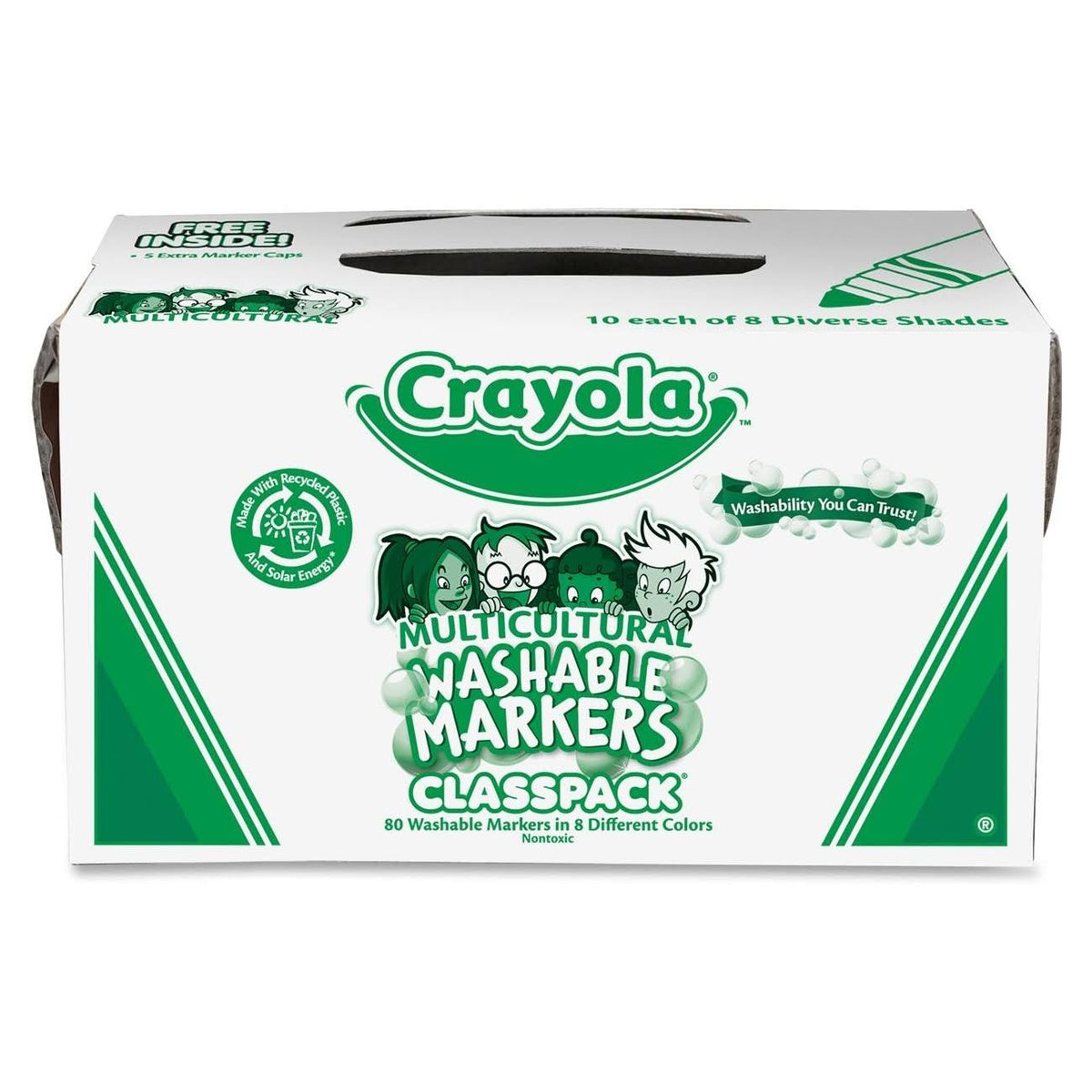 Multicultural Markers Classpack 8 colors 80 count H6754