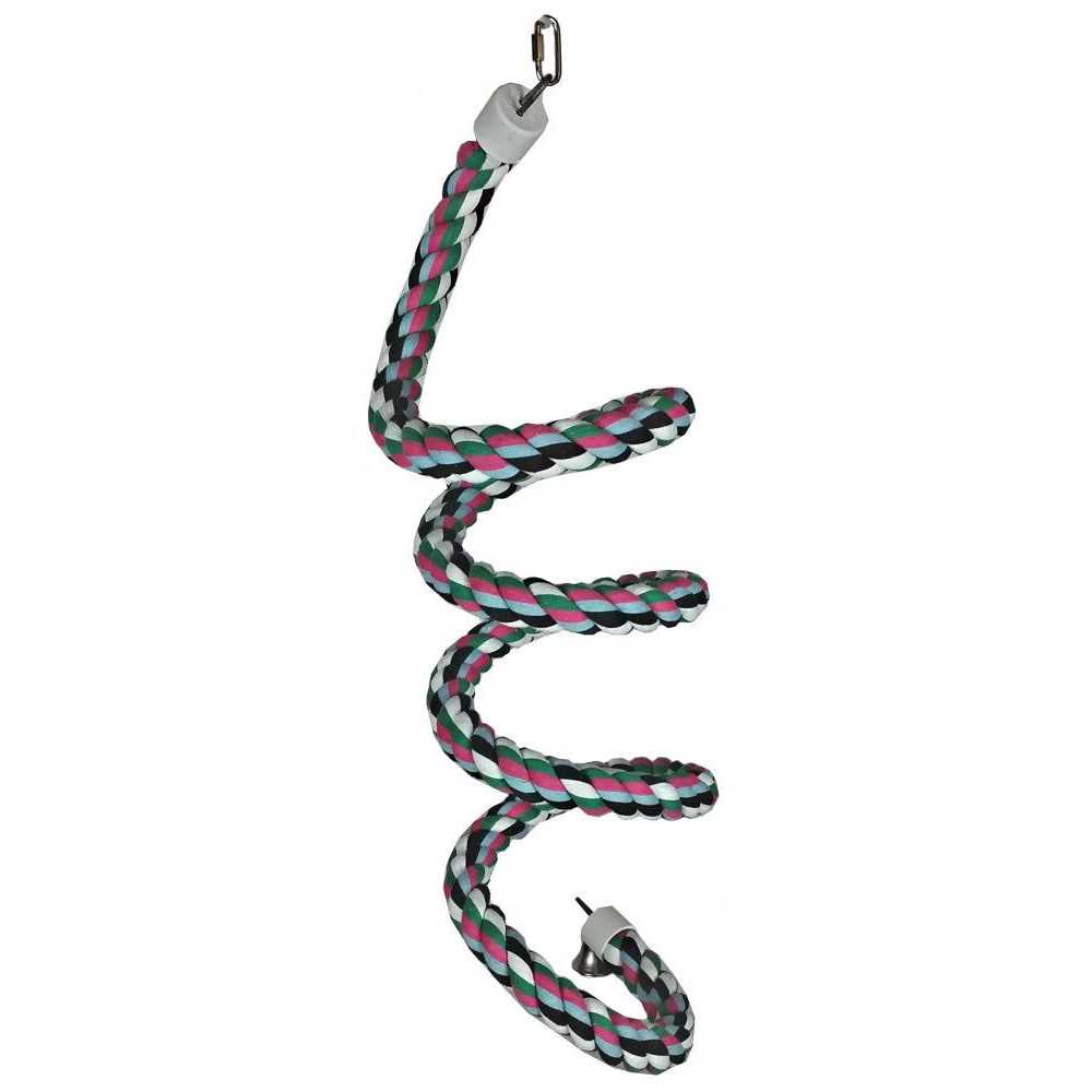 Cotton Rope Bird Toy with Bell T7301