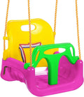 3-in-1 Kids Swing Seat with High Back and T-Bar Light Green N933