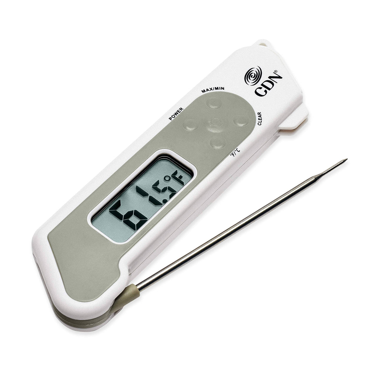 Folding Thermocouple Thermometer White B109543