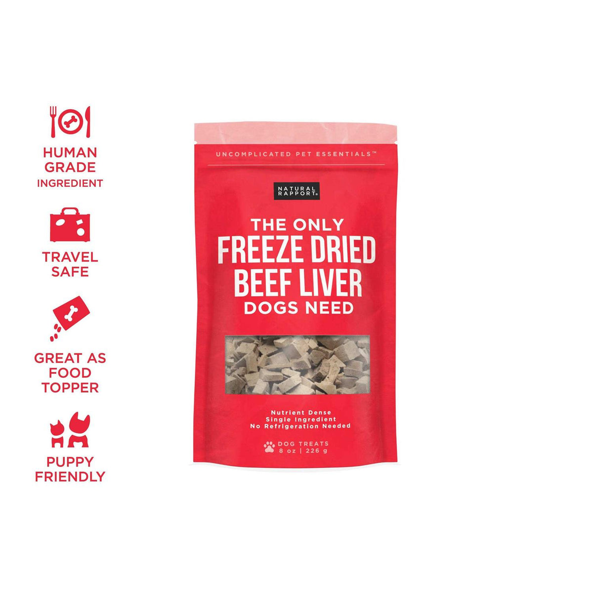 Freeze Dried Beef Liver Dog Treats I380928