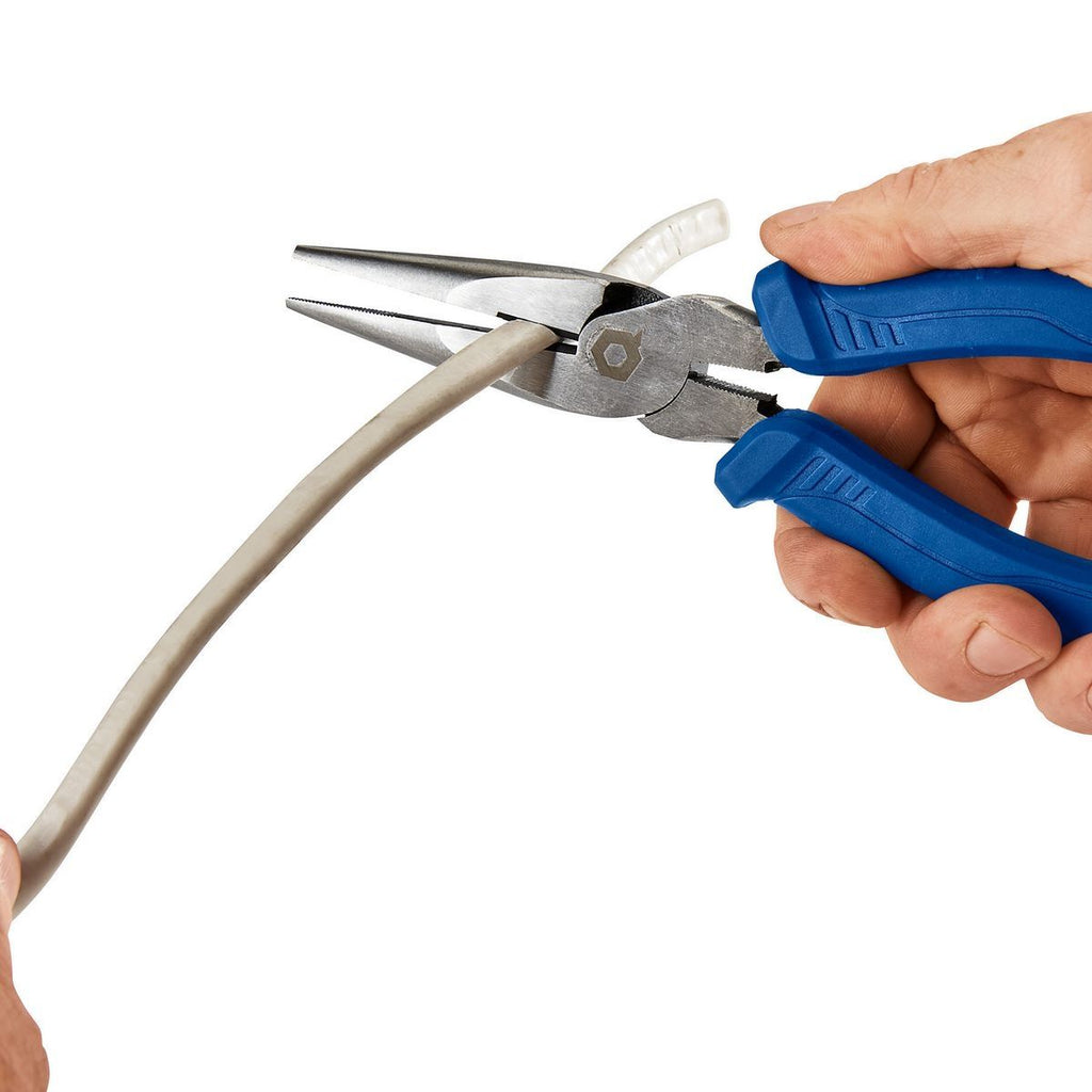 8 in. Long-Nose Pliers with Comfort Grip K86631
