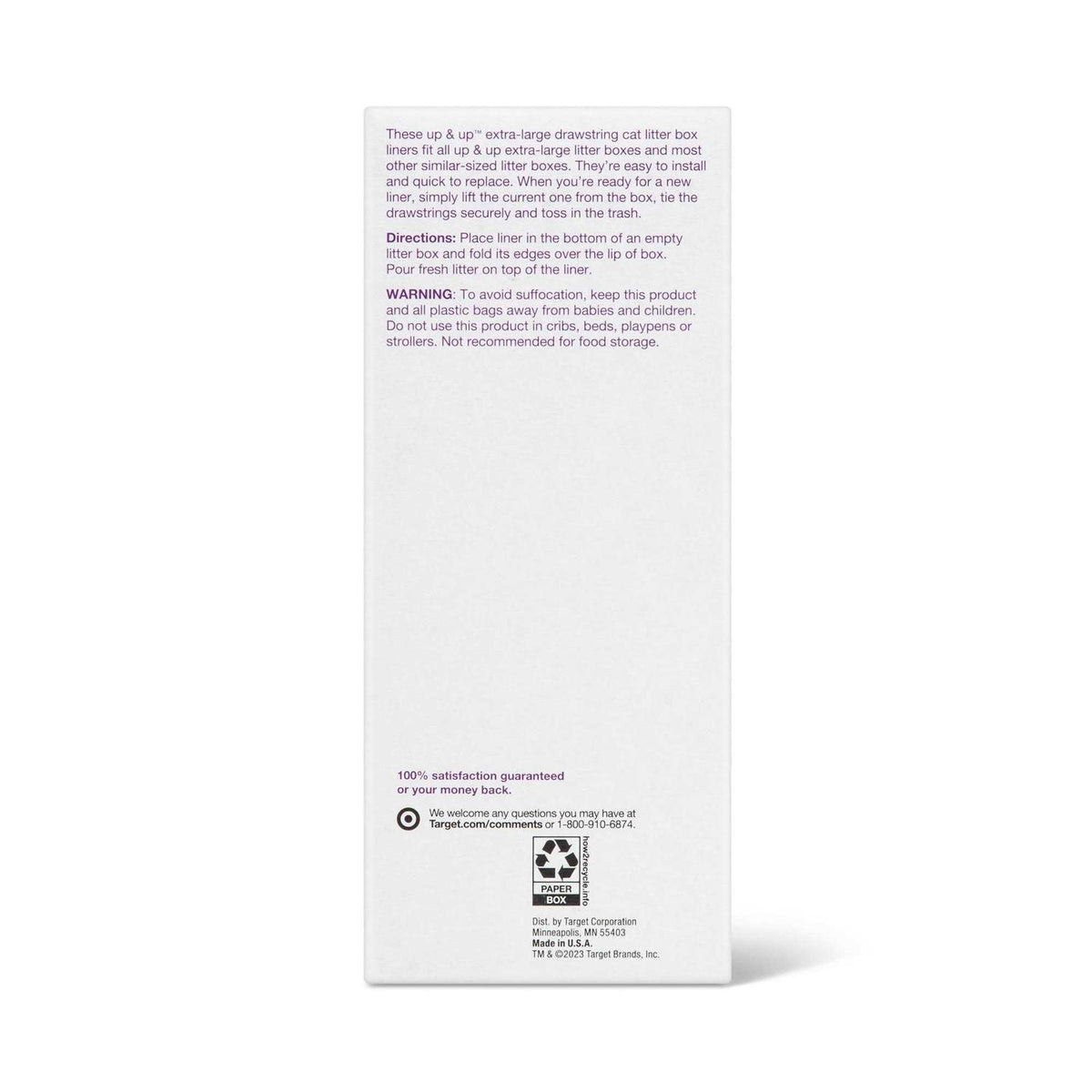 Cat Litter Liners X19727