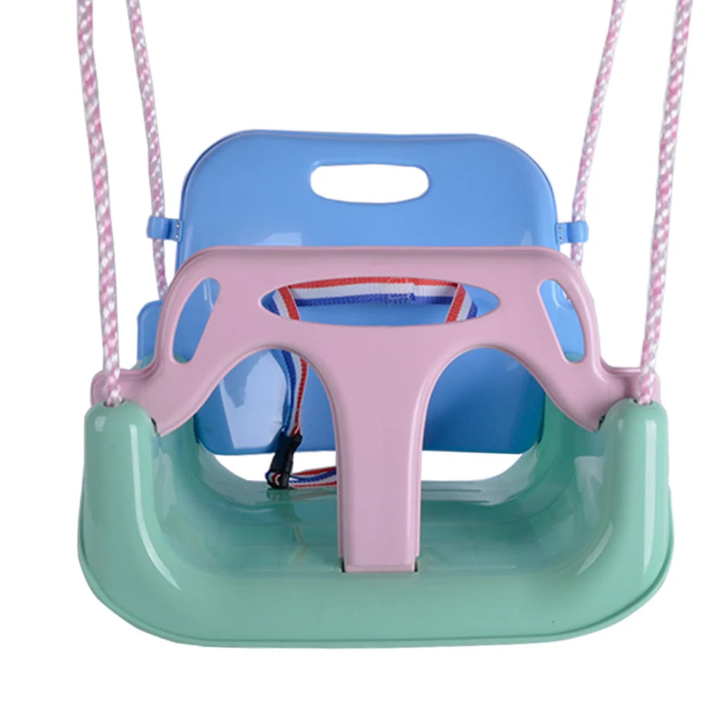 3-in-1 Kids Swing Seat with High Back and T-Bar Light Green N933
