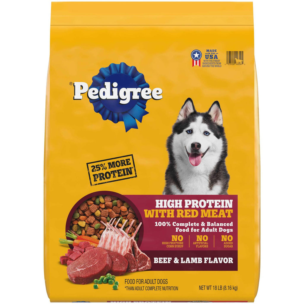 High Protein Adult Dry Dog Food Beef and Lamb B467970